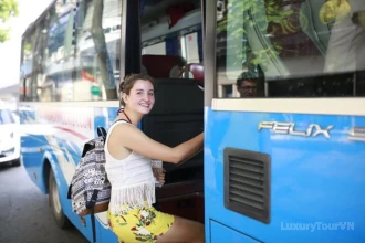 Hanoi to Got ferry terminal by bus image 5
