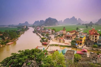 Van Long - Kenh ga floating village day tour image 1